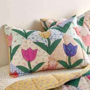 ISO Floral Patchwork Pillowcase Shams set